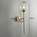 GobekUsa Golden Glass Wall Sconces | Modern Nordic Lights for Home Decor