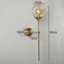 GobekUsa Golden Glass Wall Sconces | Modern Nordic Lights for Home Decor