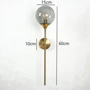 GobekUsa Golden Glass Wall Sconces | Modern Nordic Lights for Home Decor