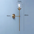 GobekUsa Golden Glass Wall Sconces | Modern Nordic Lights for Home Decor