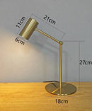 GobekUsa Golden Table Lamp: Modern Eye Protection Study Reading Desk Light