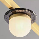 GobekUsa Gray Glass LED Chandeliers: Modern Art Deco Lighting for Dining Room, Kitchen & Parlor