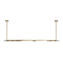 GobekUsa Gray Glass LED Chandeliers: Modern Art Deco Lighting for Dining Room, Kitchen & Parlor