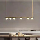 GobekUsa Gray Glass LED Chandeliers: Modern Art Deco Lighting for Dining Room, Kitchen & Parlor
