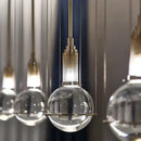 GobekUsa Crystal Ball LED Pendant Light for Dining Room Living Bedroom Bedside