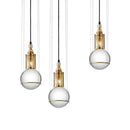 GobekUsa Crystal Ball LED Pendant Light for Dining Room Living Bedroom Bedside