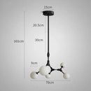 GobekUsa Iron Magic Molecular Pendant Lights for Living Room Dining Room Decor
