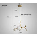 GobekUsa Iron Magic Molecular Pendant Lights for Living Room Dining Room Decor