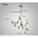 GobekUsa Iron Magic Molecular Pendant Lights for Living Room Dining Room Decor