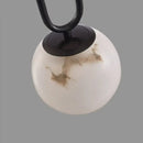 GobekUsa Brass LED Pendant Lights with Natural Marble Finish and Adjustable G9 Bulb