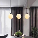GobekUsa Brass LED Pendant Lights with Natural Marble Finish and Adjustable G9 Bulb