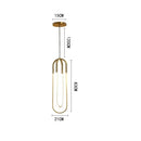 GobekUsa LED U-shaped Bar Chandelier for Dining Living Bedroom - Nordic Minimalist Style