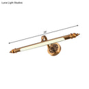 GobekUsa Modern Brass LED Wall Lamp for Vanity Mirror in Warm/White Light - 20"/24" Wide Tubular Design