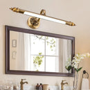 GobekUsa Modern Brass LED Wall Lamp for Vanity Mirror in Warm/White Light - 20"/24" Wide Tubular Design