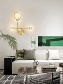 GobekUsa Brass LED Wall Light: Modern Nordic Decor Sconce for Kitchen, Bedroom, Living Room
