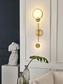 GobekUsa Brass LED Wall Light: Modern Nordic Decor Sconce for Kitchen, Bedroom, Living Room
