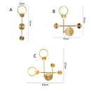 GobekUsa Brass LED Wall Light: Modern Nordic Decor Sconce for Kitchen, Bedroom, Living Room