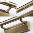 GobekUsa Modern Metal Bronze LED Wall Mounted Vanity Light with Slim Design and Warm White Lighting, 16"/21.5" Wide