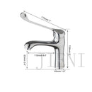GobekUsa Brass Long Handle Basin Faucet Mixer Tap Deck Mount Chrome Polished
