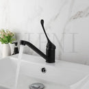 GobekUsa Brass Long Handle Basin Faucet Mixer Tap Deck Mount Chrome Polished
