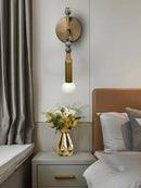 GobekUsa Brass Marble Ball Wall Sconce LED Dimmable Classic Home Decoration