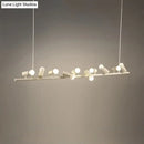 GobekUsa Retro Metal Island Lamp - Black Hanging Light with Bare Bulb Design, 6/10 Heads for Dining Room in White/Black