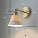GobekUsa LED Wall Lamp Sconce Up Down Rotate Pull Chain Switch Modern Stair Light Fixtures