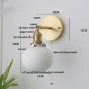 GobekUsa LED Wall Lamp Sconce Up Down Rotate Pull Chain Switch Modern Stair Light Fixtures