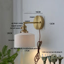 GobekUsa LED Wall Lamp Sconce Up Down Rotate Pull Chain Switch Modern Stair Light Fixtures