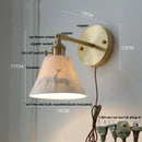 GobekUsa LED Wall Lamp Sconce Up Down Rotate Pull Chain Switch Modern Stair Light Fixtures