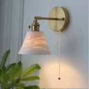 GobekUsa LED Wall Lamp Sconce Up Down Rotate Pull Chain Switch Modern Stair Light Fixtures