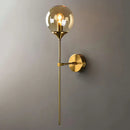 GobekUsa Modern Glass Wall Mount Lamp: Sleek Brass Sconce Light with Pencil Arm