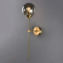 GobekUsa Modern Glass Wall Mount Lamp: Sleek Brass Sconce Light with Pencil Arm