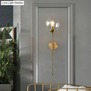 GobekUsa Modern Glass Wall Mount Lamp: Sleek Brass Sconce Light with Pencil Arm