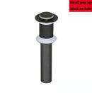 Modern brass pop up drain for bathroom sink four finishes by Decorbites