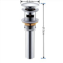 Modern brass pop up drain for bathroom sink four finishes by Decorbites
