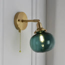 GobekUsa Glass Ball Wall Sconce Modern Wandlamp Stair Light for Bedroom Bathroom Mirror