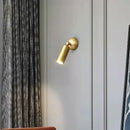 GobekUsa Brass Rotatable LED Wall Sconces, 3-Color Dimming, Modern Copper Design