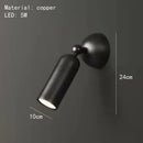 GobekUsa Brass Rotatable LED Wall Sconces, 3-Color Dimming, Modern Copper Design