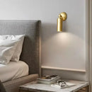 GobekUsa Brass Rotatable LED Wall Sconces, 3-Color Dimming, Modern Copper Design