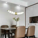 GobekUsa Brass Round LED Pendant Lights Adjustable Wire Copper Aluminium Lamps