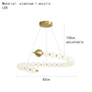 GobekUsa Brass Round LED Pendant Lights Adjustable Wire Copper Aluminium Lamps