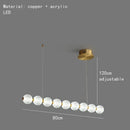 GobekUsa Brass Round LED Pendant Lights Adjustable Wire Copper Aluminium Lamps