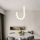 GobekUsa Brass Round LED Pendant Lights Adjustable Wire Copper Aluminium Lamps