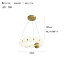 GobekUsa Brass Round LED Pendant Lights Adjustable Wire Copper Aluminium Lamps