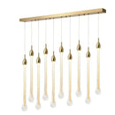 GobekUsa 3W Round Stairs LED Chandelier: K9 Crystal, Metal Fixture, DIY Lamp for Villa