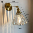 GobekUsa Clear Glass LED Wall Sconce | Modern Copper Bathroom Mirror Stair Light