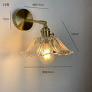 GobekUsa Clear Glass LED Wall Sconce | Modern Copper Bathroom Mirror Stair Light