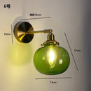 GobekUsa Clear Glass LED Wall Sconce | Modern Copper Bathroom Mirror Stair Light