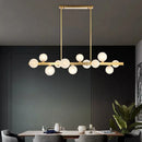 GobekUsa Gold Simplicity Globe Pendant Lamp: Frosted Glass Dining Room Island Lighting